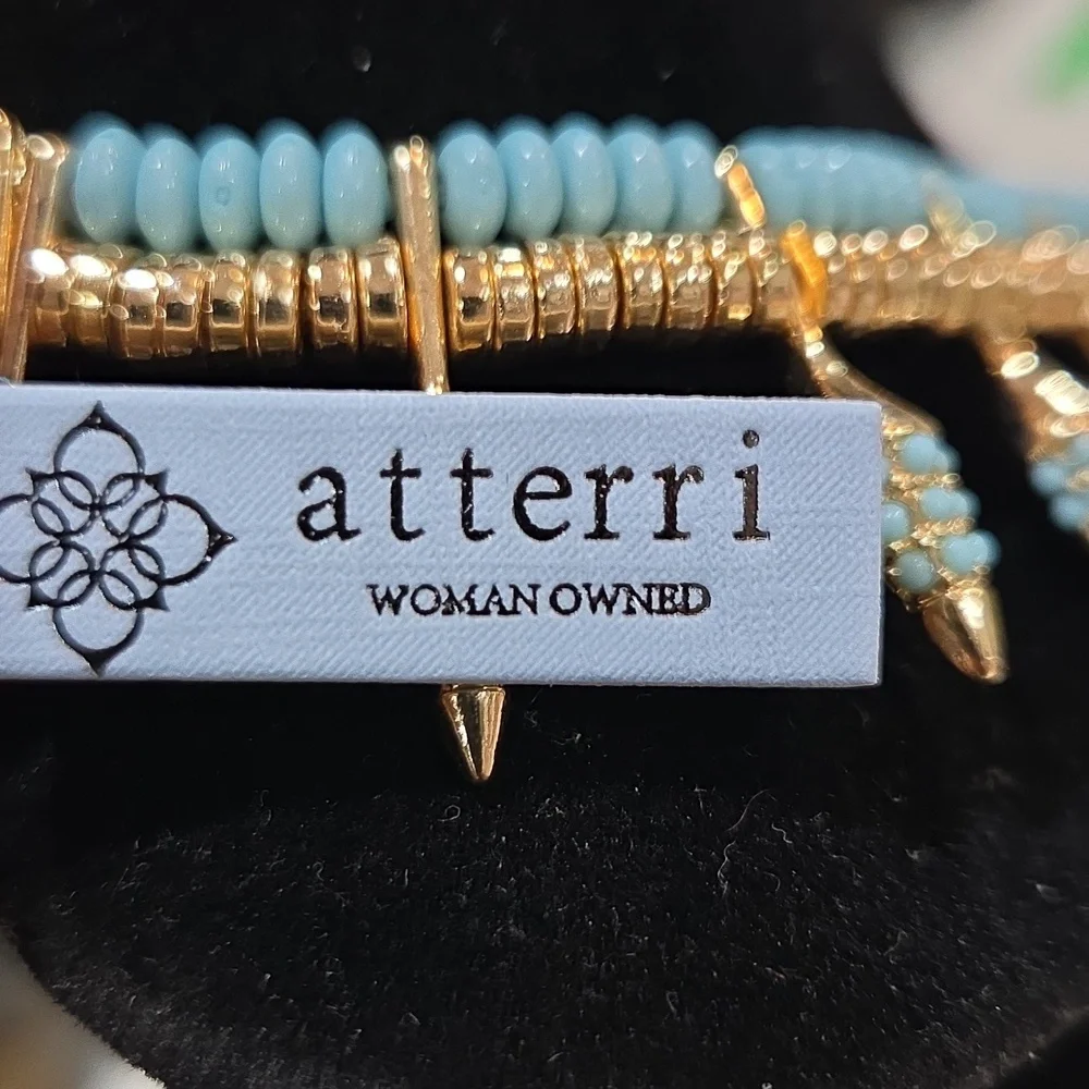 💙▪️ATTERRI ▪️Chic Turquoise Crescent 23in Necklace